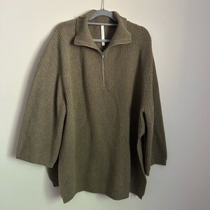 The Group Babaton 100% Cashmere Oversized Pullover Sweater Size Large